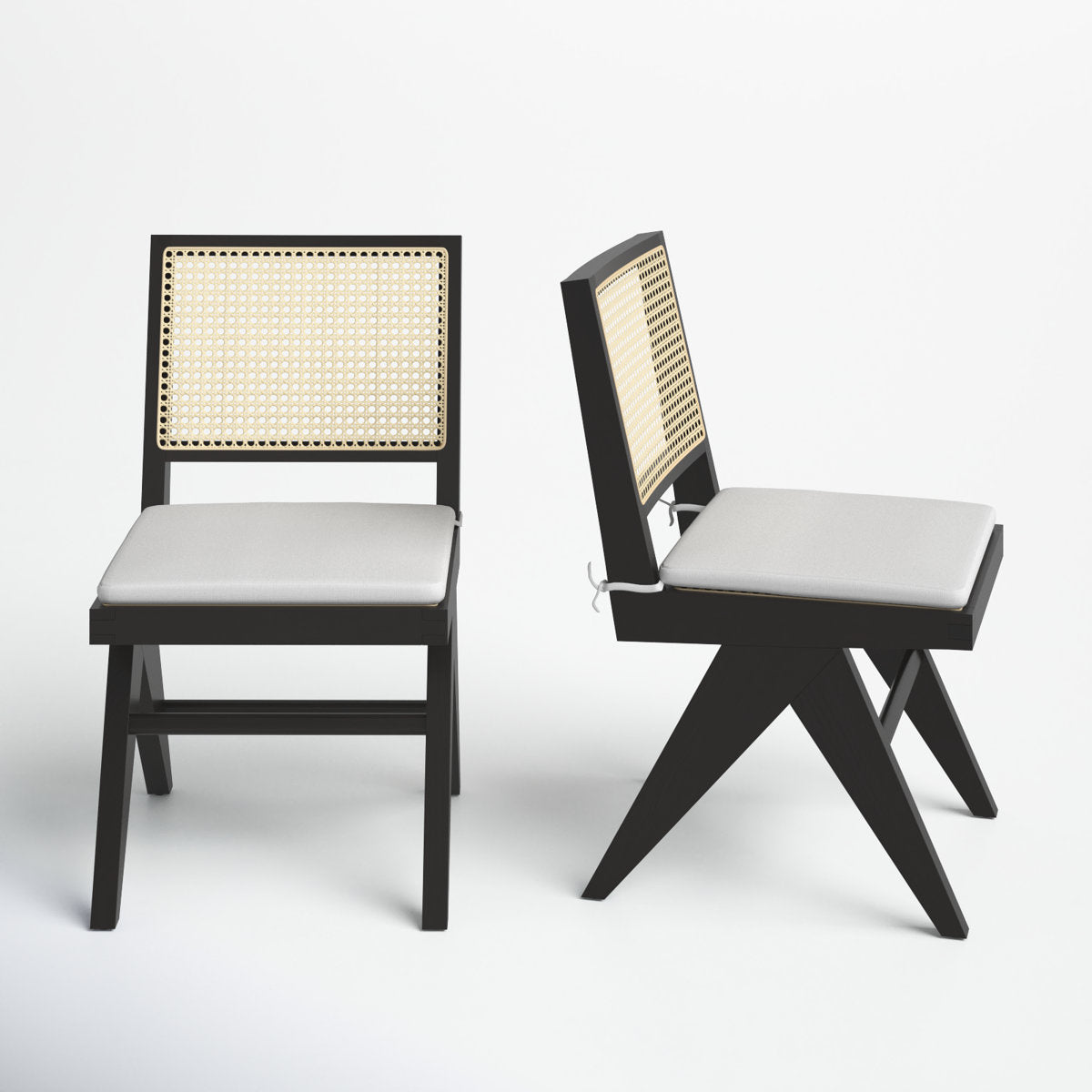 Solid Wood Rattan Dining Chair