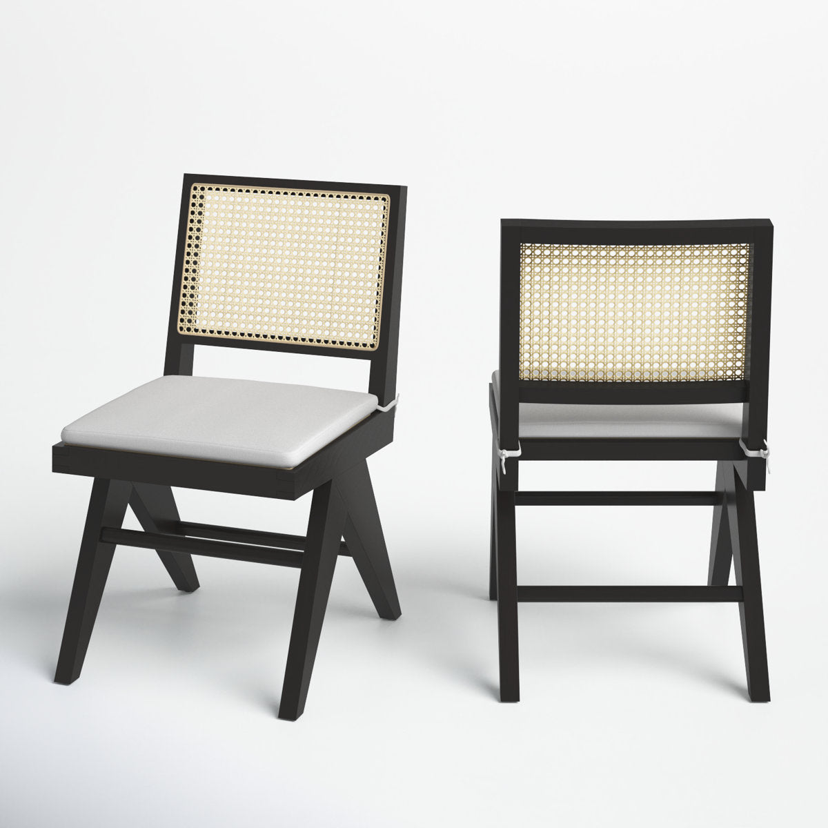 Solid Wood Rattan Dining Chair
