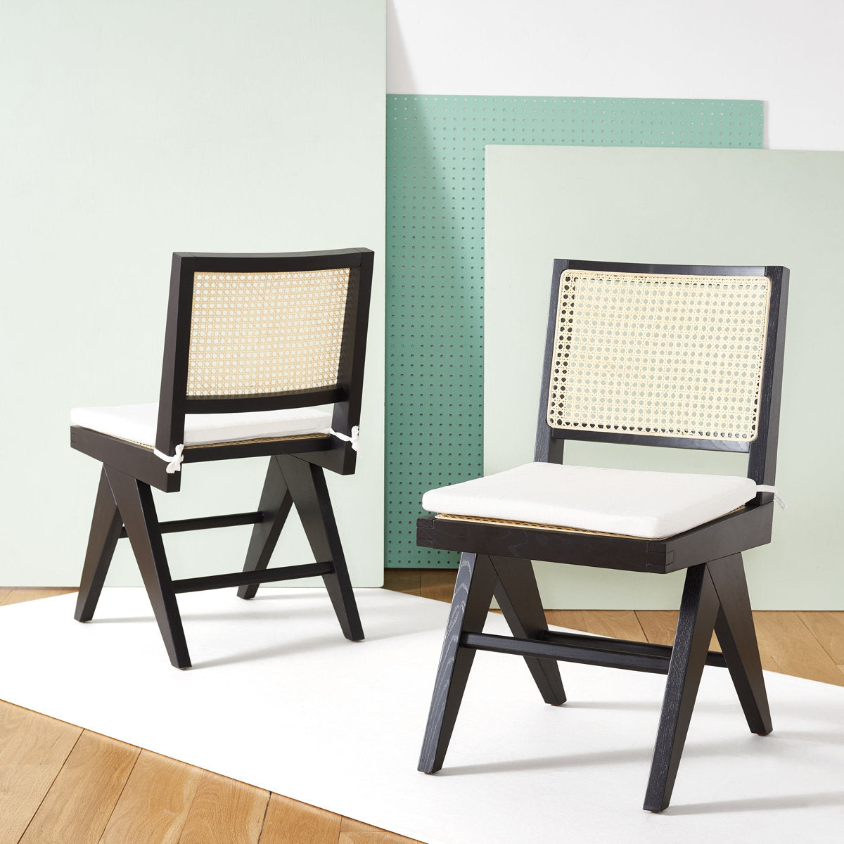 Solid Wood Rattan Dining Chair