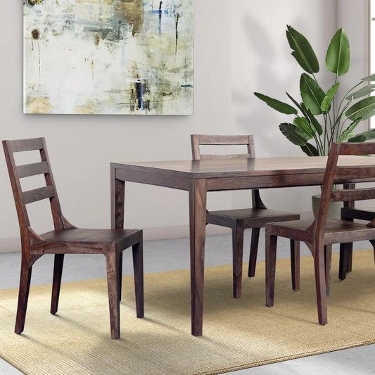 Mariana Sheesham Wood Dining Table & Chairs Set | Solid Wood