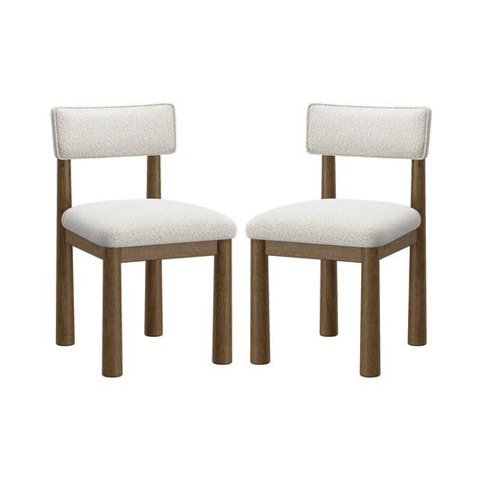 Micha Dining Chair in Solid Wood Set of 2