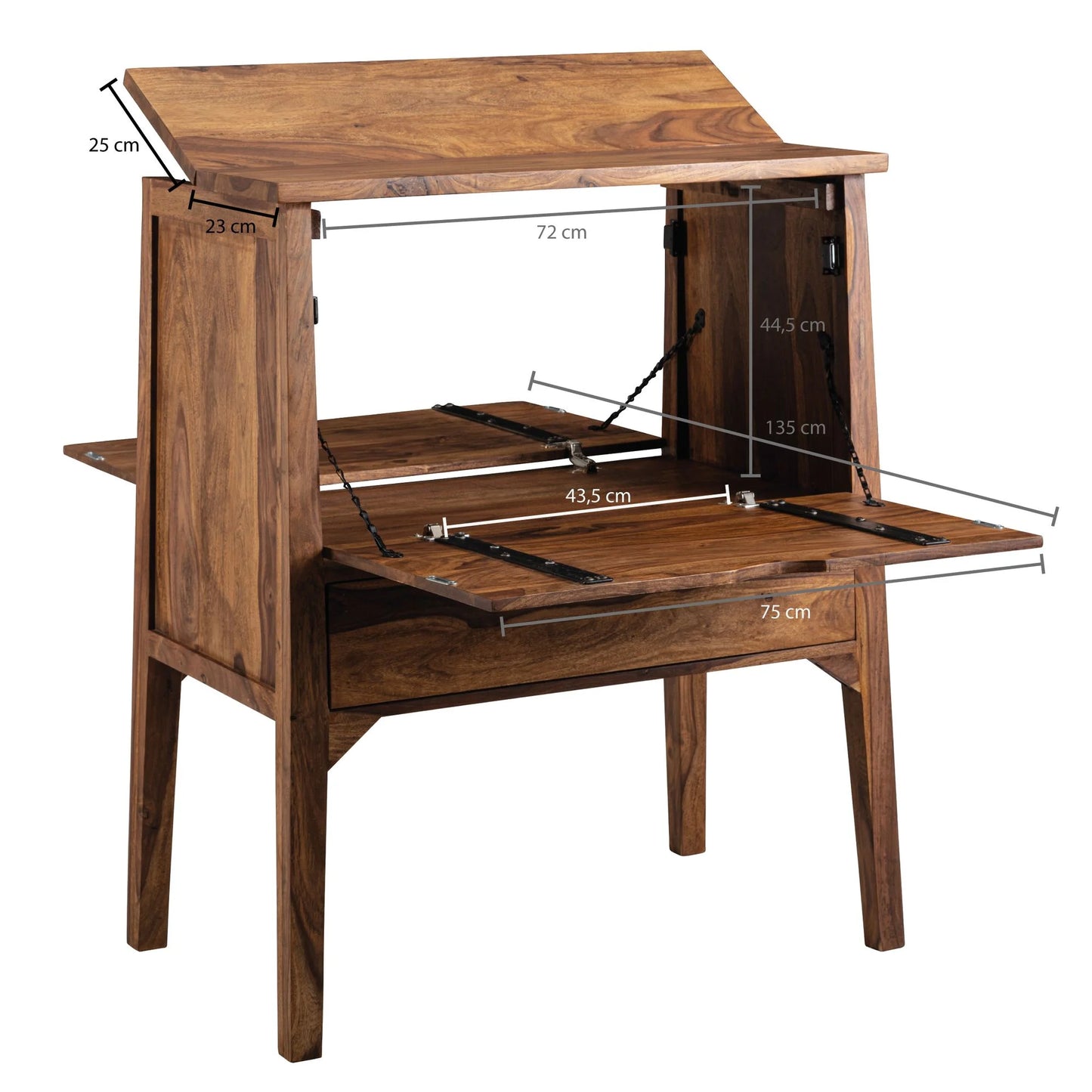 Mid-Century Sheesham Wood Serving Cabinet | Premium Matt Finish | Elegant Design