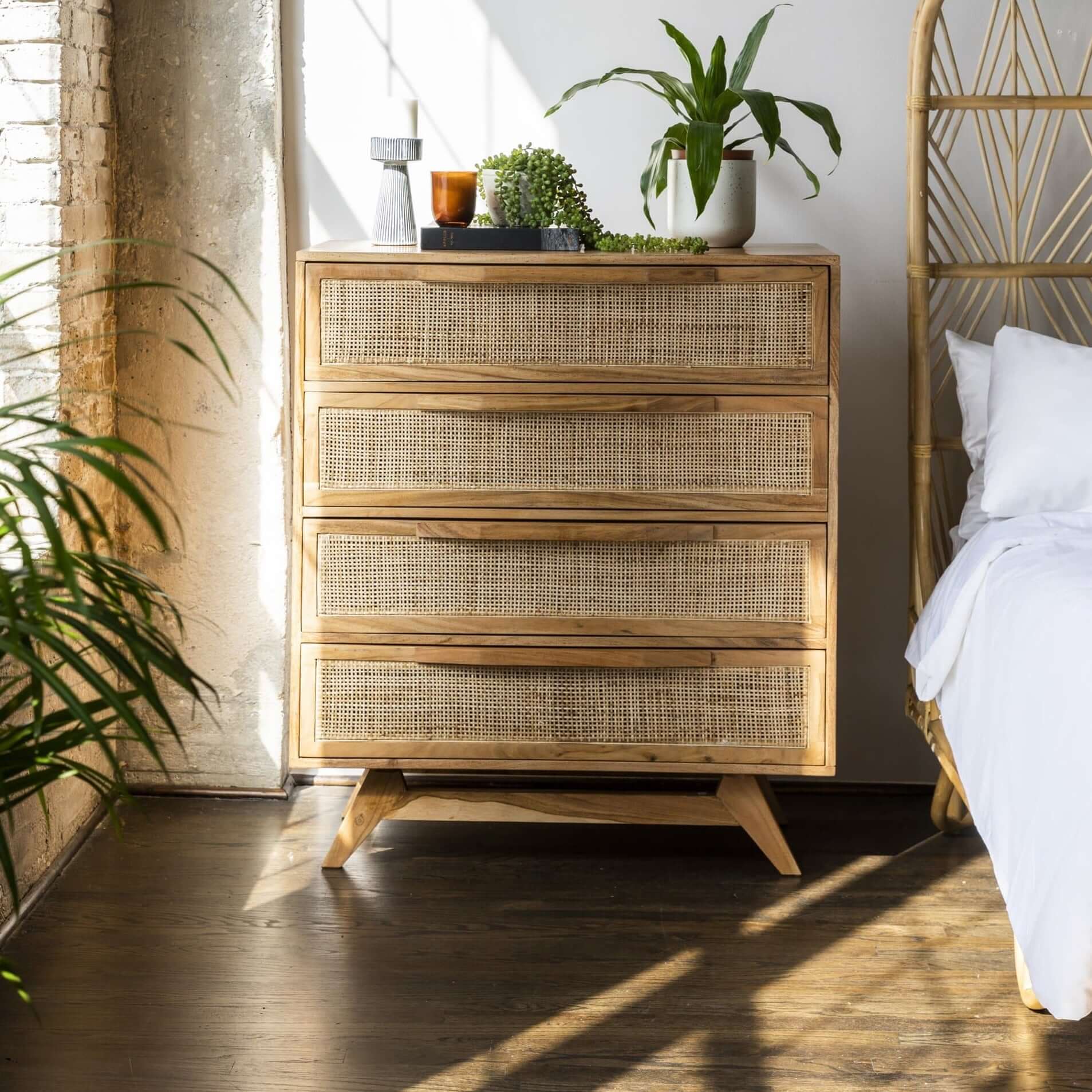 Myra Rattan Chest of Drawers