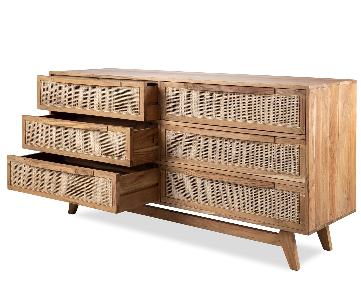 Myra Rattan Chest of Drawers- Wide
