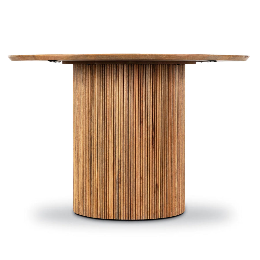 Natural Mango Solid Wood Round Dining Table