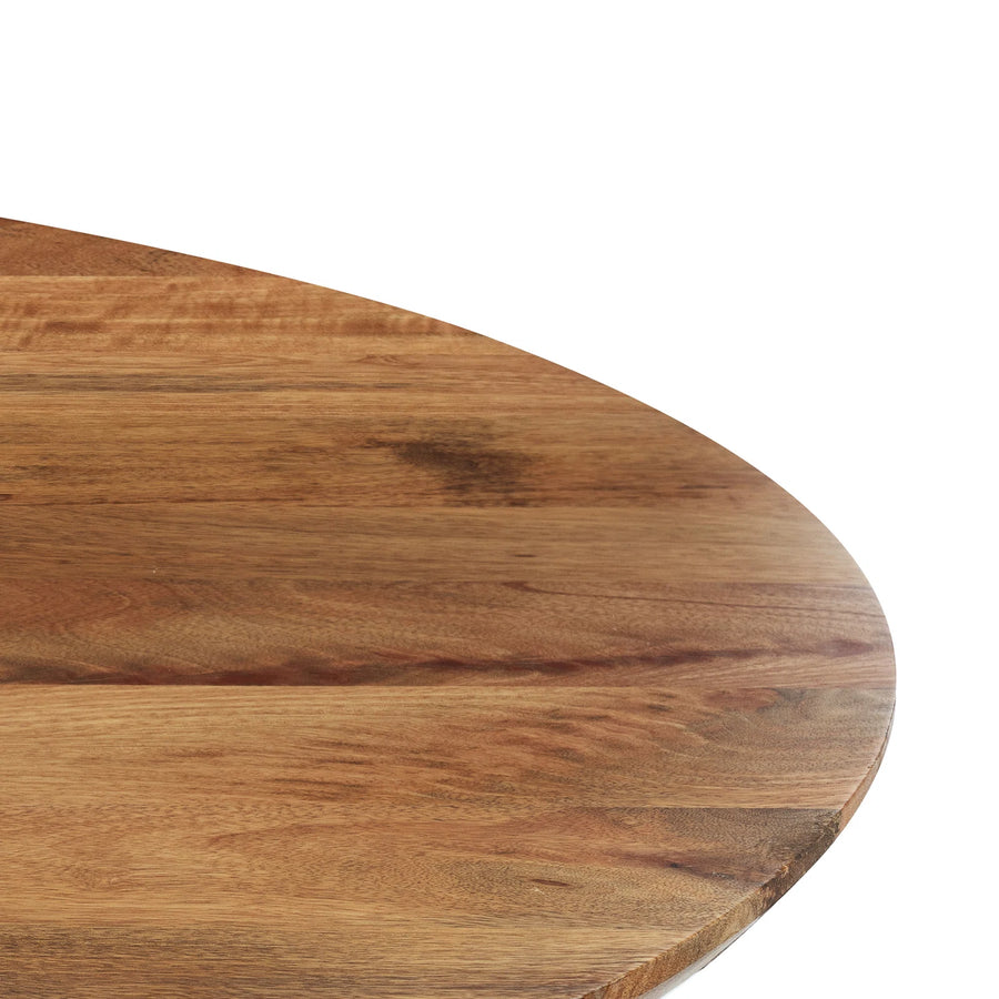 Natural Mango Solid Wood Round Dining Table