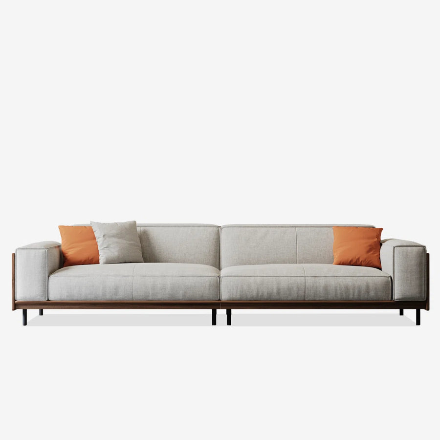 Nyra 3 Seater Sofa in Teak Wood for Living Room