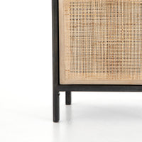 Rattan Wooden Bedside Table