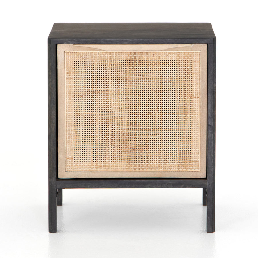 Rattan Wooden Bedside Table