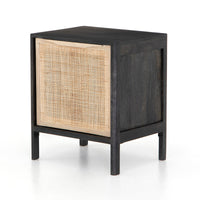 Rattan Wooden Bedside Table