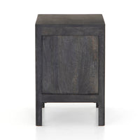 Rattan Wooden Bedside Table