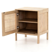 Rattan Wooden Bedside Table