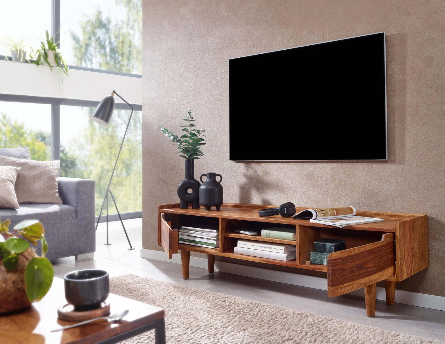 Rosey Solid Wood TV Cabinet