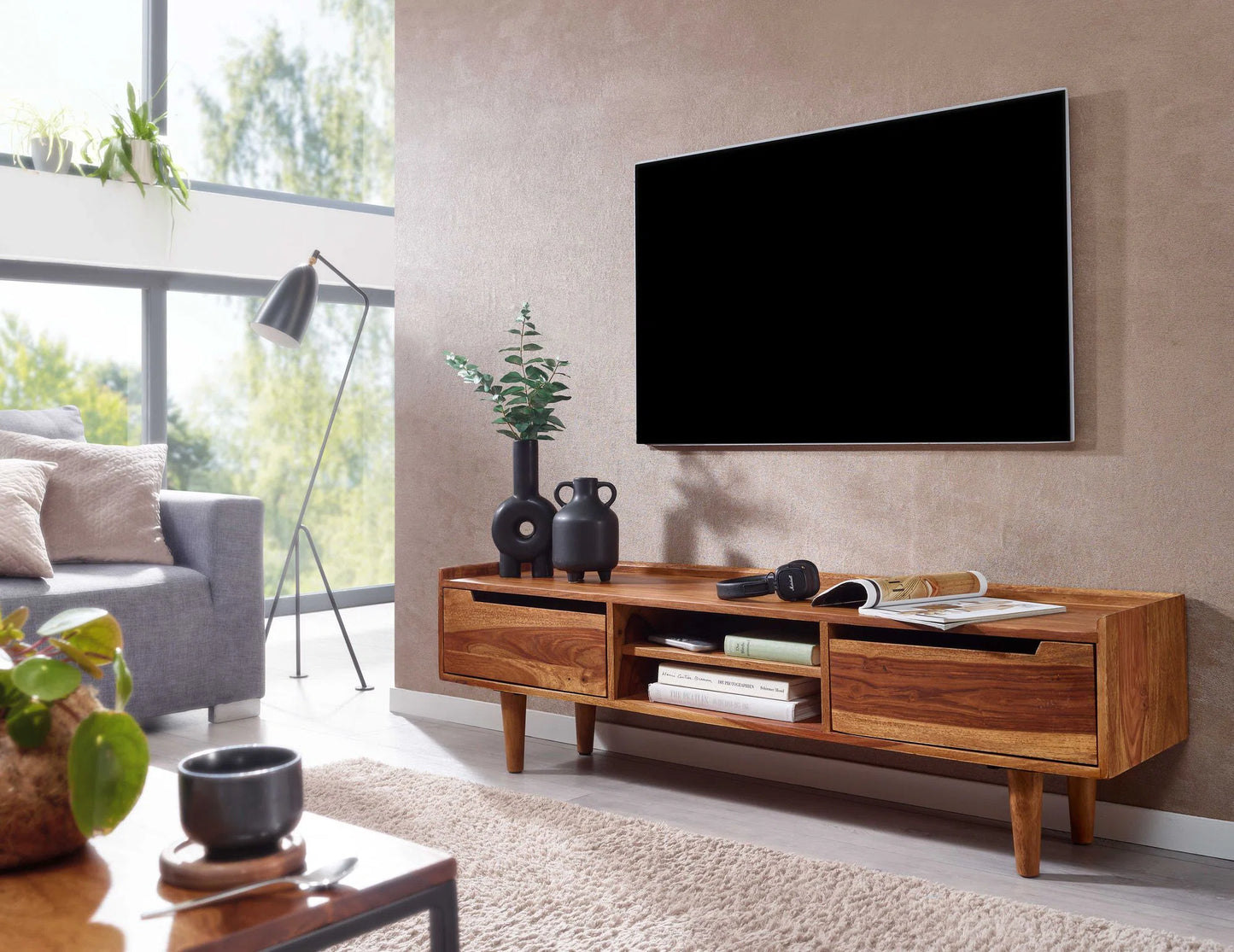 Rosey Solid Wood TV Cabinet