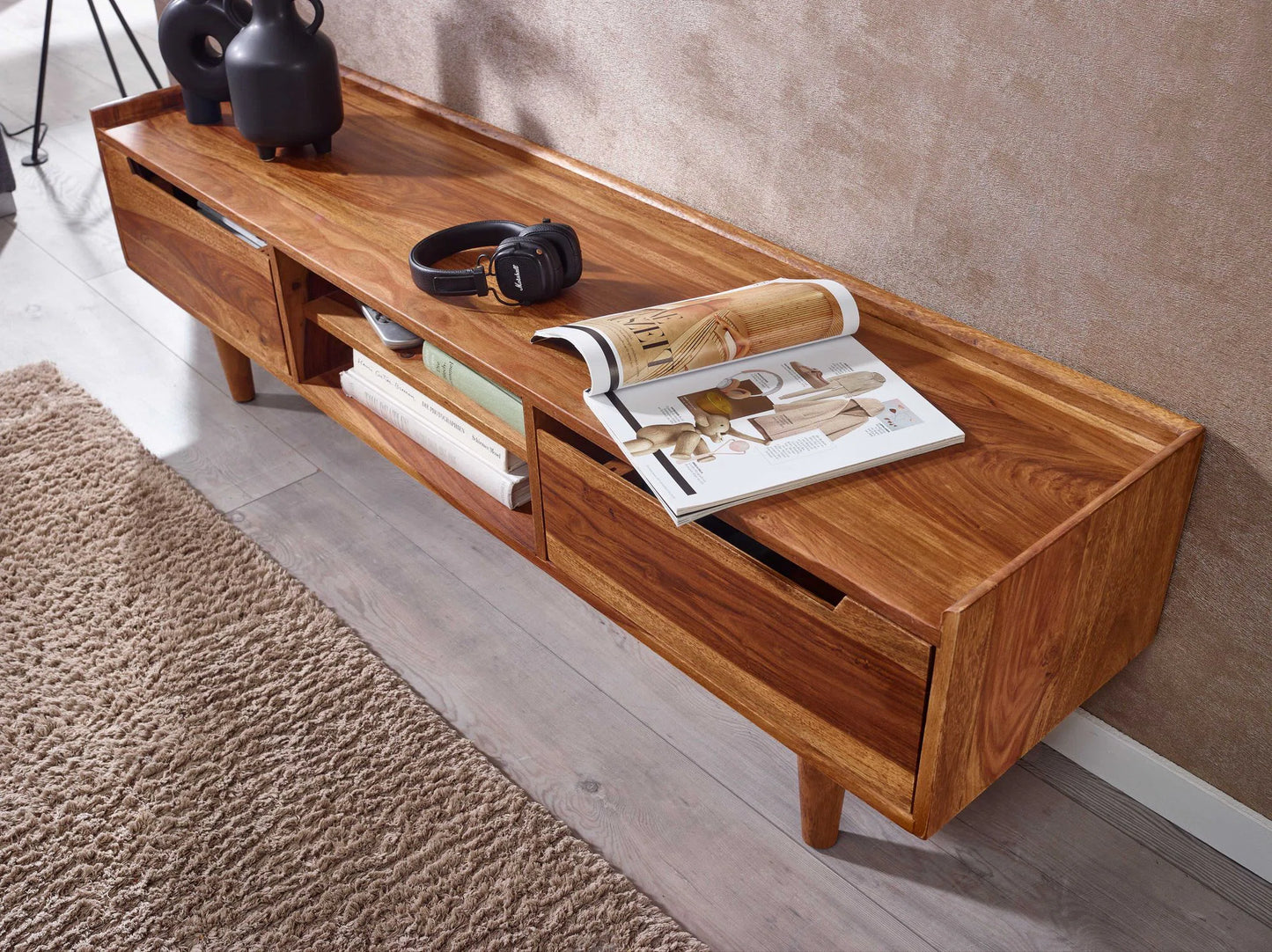 Rosey Solid Wood TV Cabinet