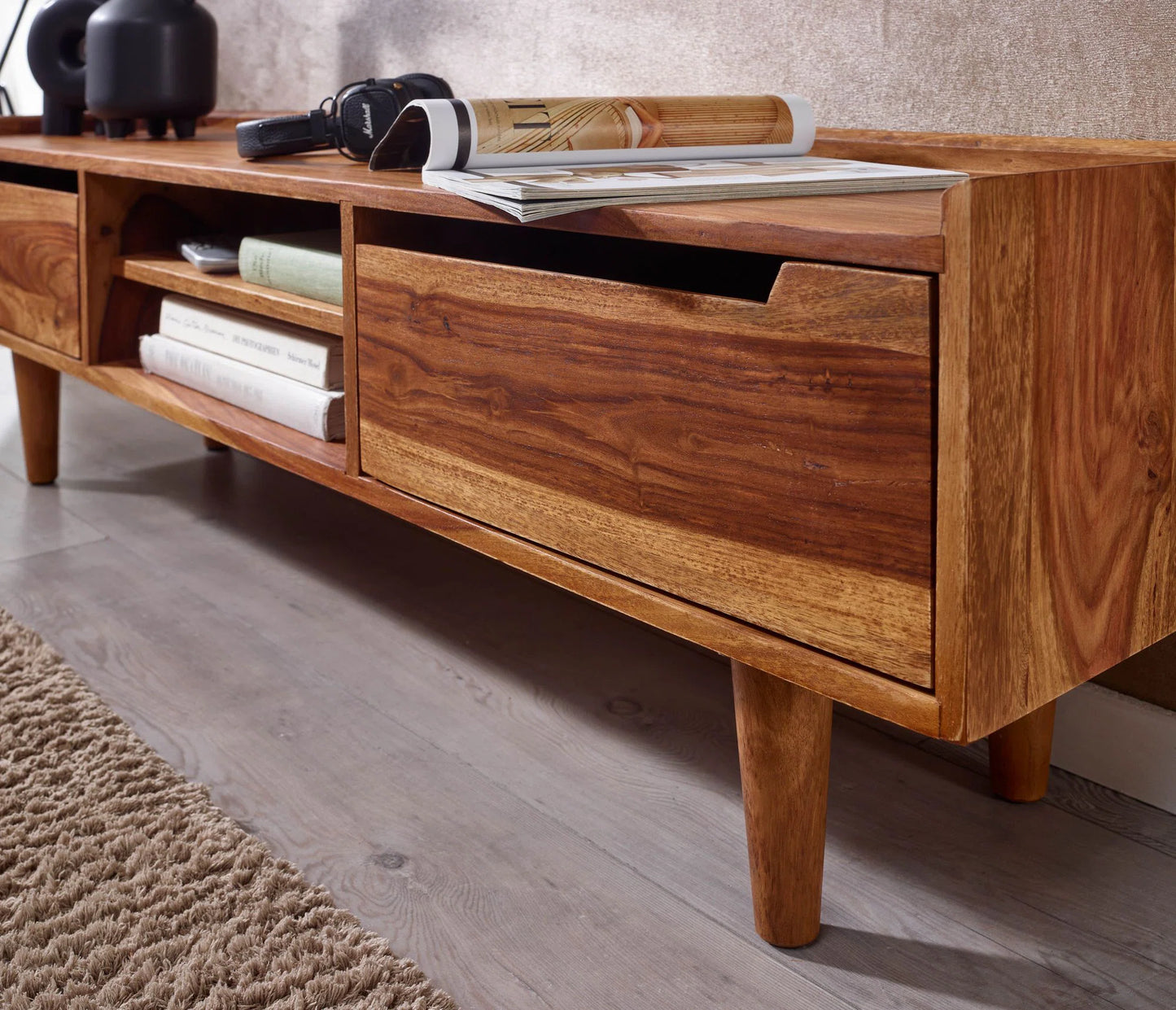 Rosey Solid Wood TV Cabinet