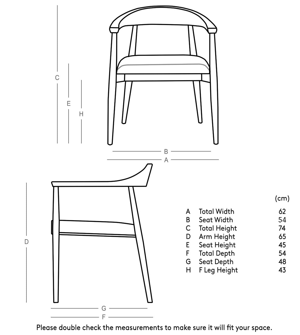Solid Wood Chair For Desk With Round Backrest