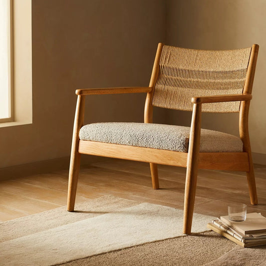 Natural Harmony Lounge Chair in Solid Wood