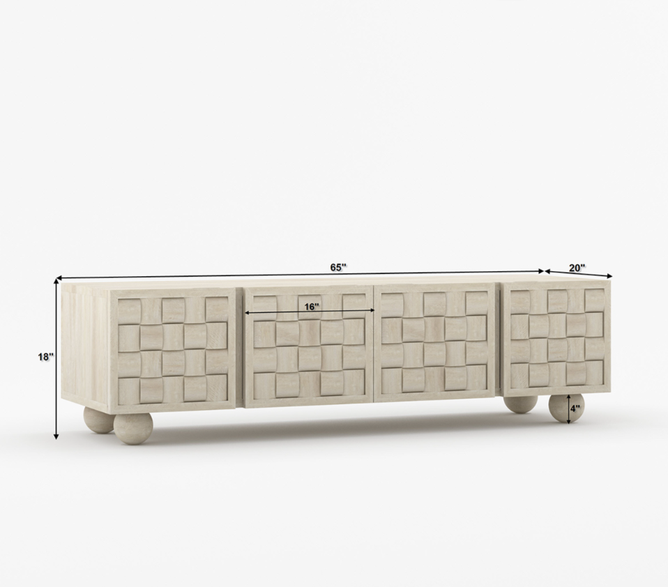 Niwar TV Unit in Solid Wood