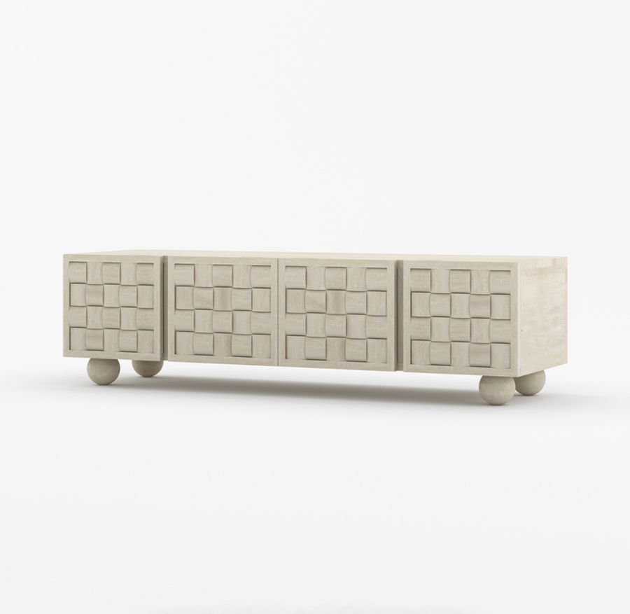 Niwar TV Unit in Solid Wood