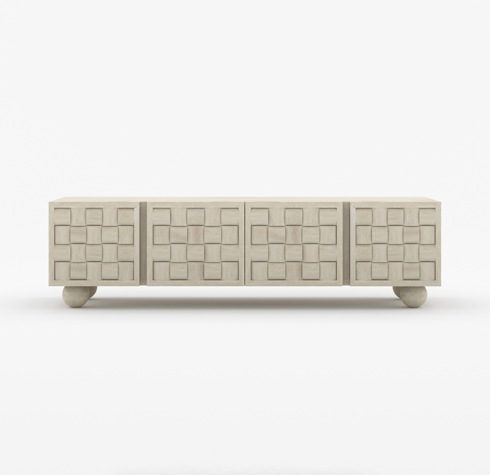 Niwar TV Unit in Solid Wood