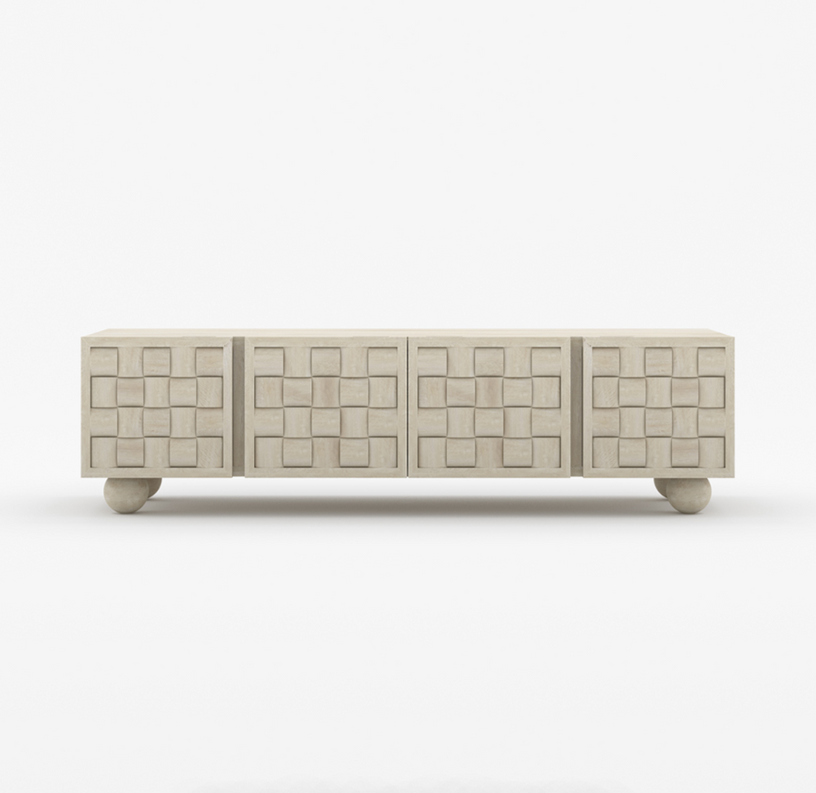 Niwar TV Unit in Solid Wood