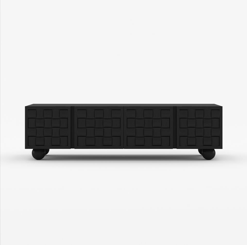Niwar TV Unit in Solid Wood