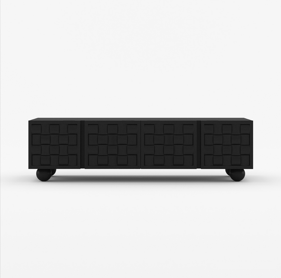 Niwar TV Unit in Solid Wood