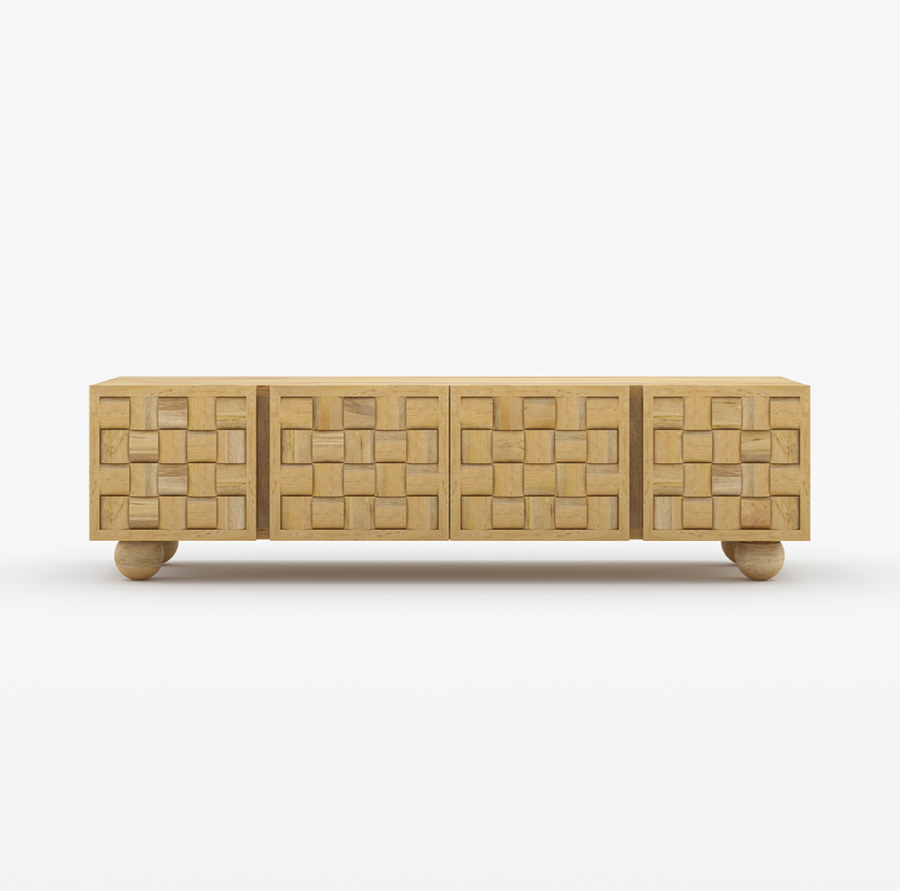 Niwar TV Unit in Solid Wood