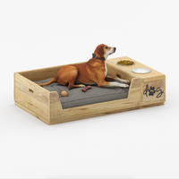 PawHaven Bed & Dine Station in Solid Wood