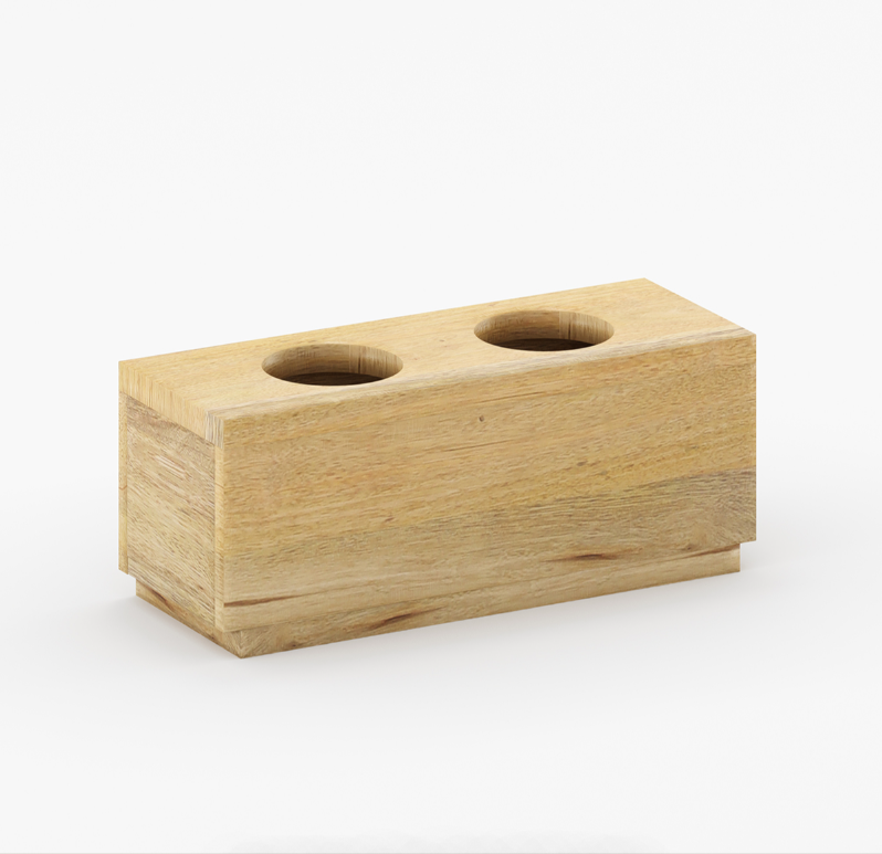 PawHaven Bed & Dine Station in Solid Wood