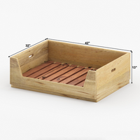 PawHaven Bed & Dine Station in Solid Wood