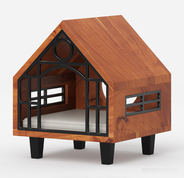 Bark and meow hut in pet furniture