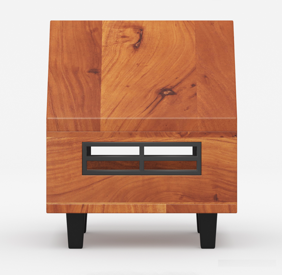 The Bark & Meow Hut in Solid Wood