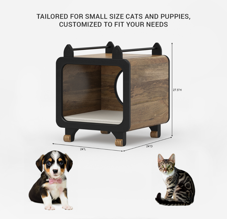 PawPaw Solid Wood Hut Bed