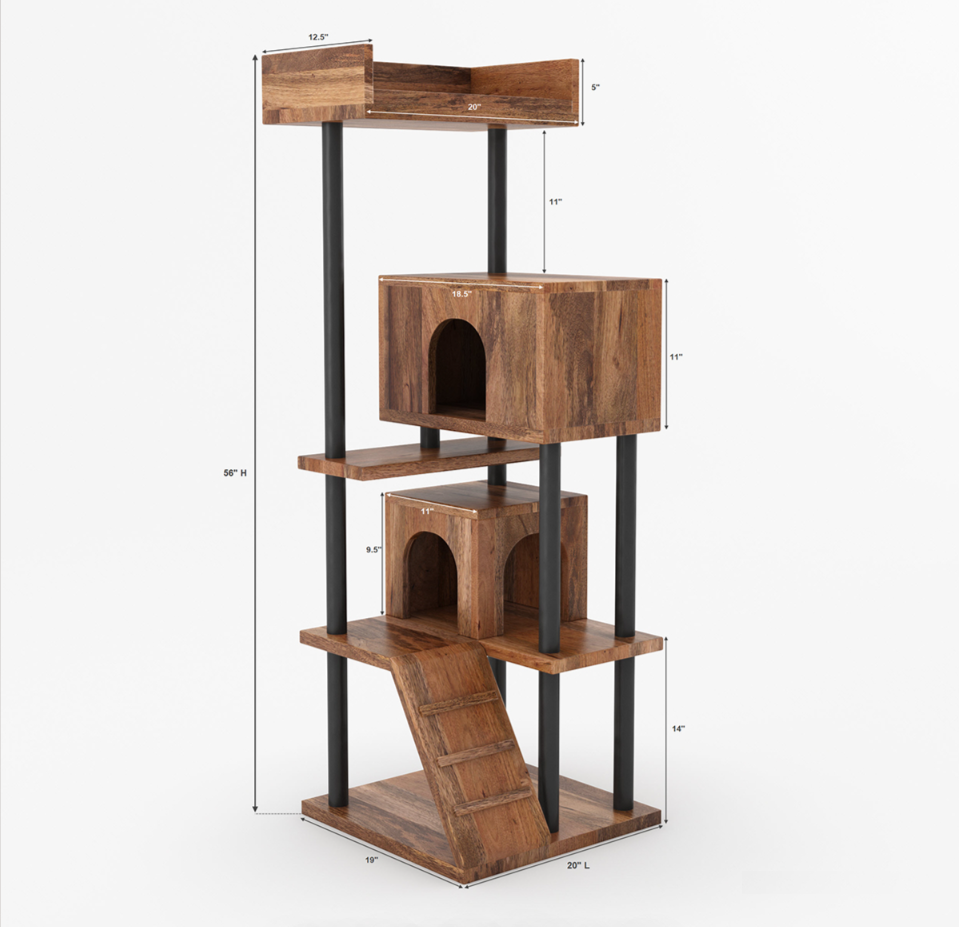 Pawnest Hut in Solid Wood & Metal