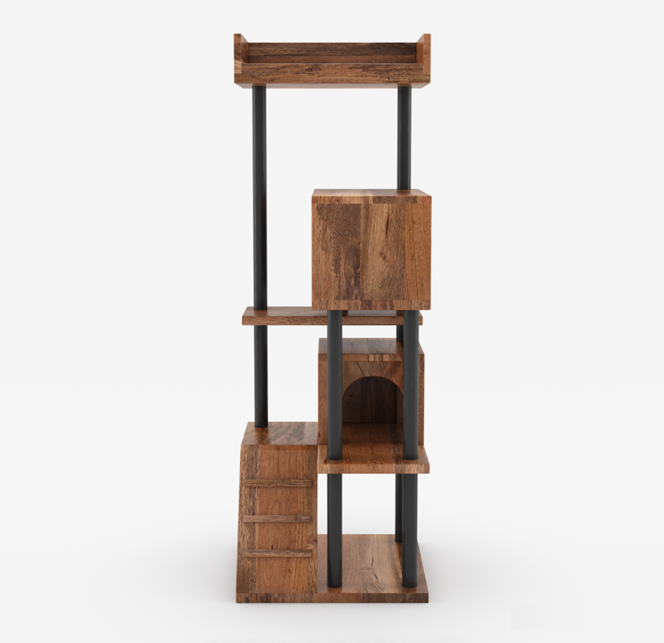 Pawnest Hut in Solid Wood & Metal
