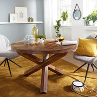 Sheesham Solid Wood Dining Table-Round