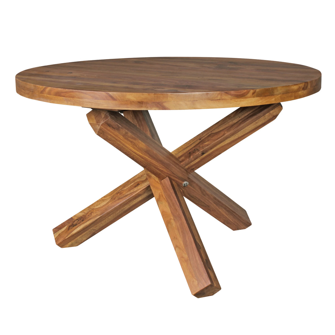 Sheesham Solid Wood Dining Table-Round