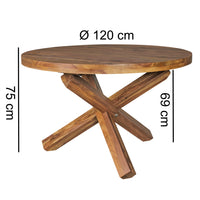 Sheesham Solid Wood Dining Table-Round