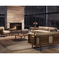 Sierra 3 Seater Upholstered Sofa in Solid Wood frame For Living Room
