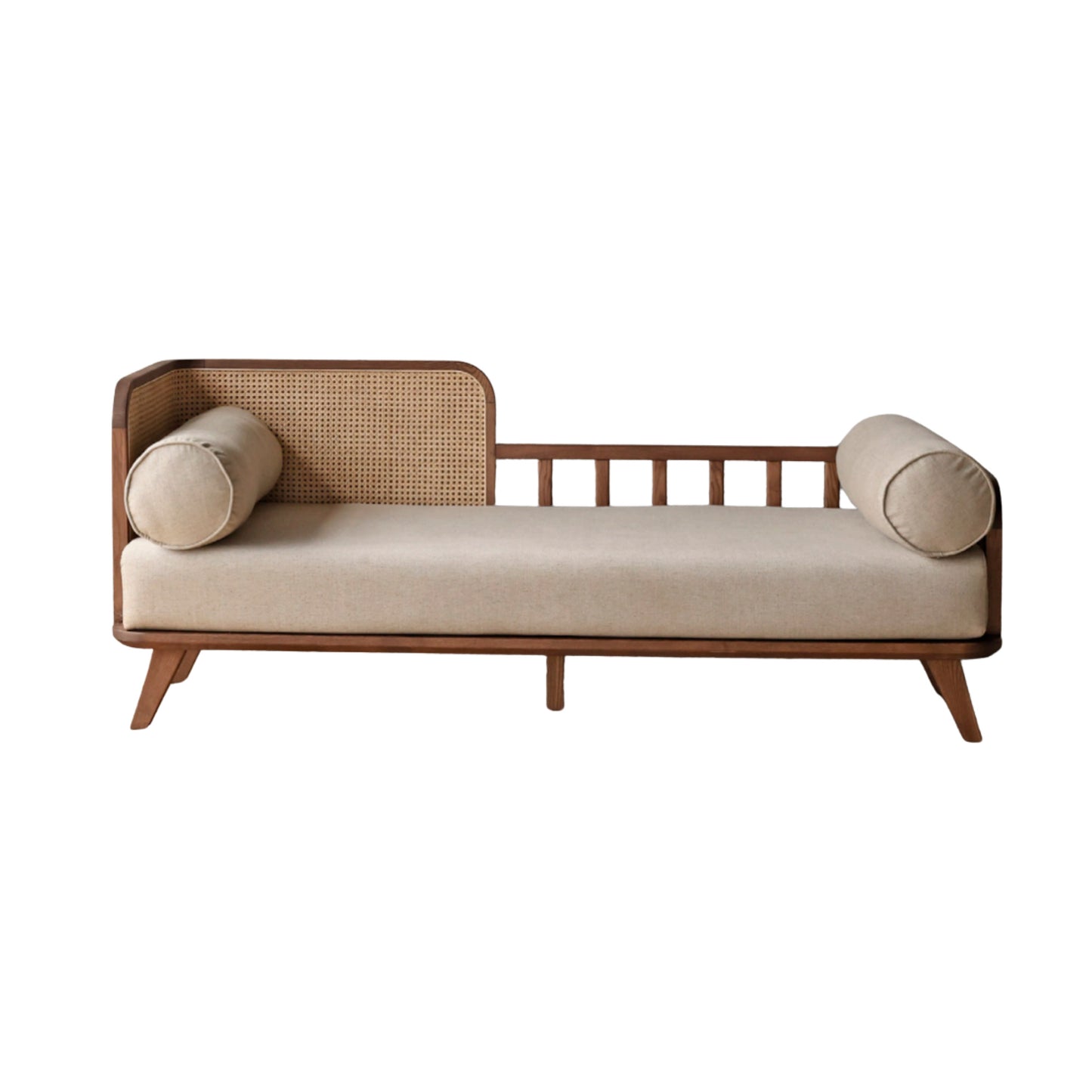 Goa Daybed in Solid Wood & Rattan