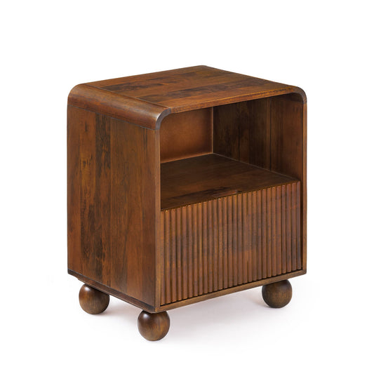 Vallandry Solid Wood Bedside Table