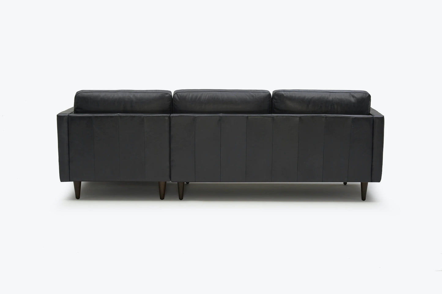 Briar 4 Seater Sectional Sofa for Living Room in Leather Upholstery | Solid Wood Frame