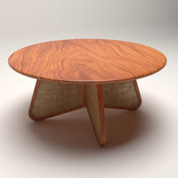 Irine Rattan Coffee Table in Solid Wood