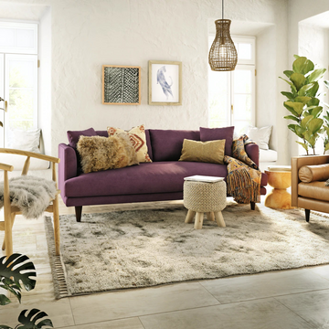 Lewis Sofa 3 Seater |Premium Upholstery Color| Solid Wood Frames