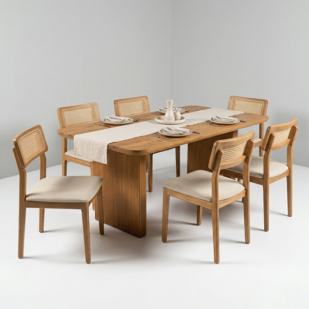 Meadow 6-Seater Dining Table Set