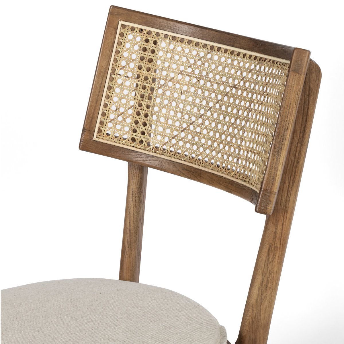 Octavia Rattan Dining Chair |Solid Wood | Natural Finish | Rattan Design