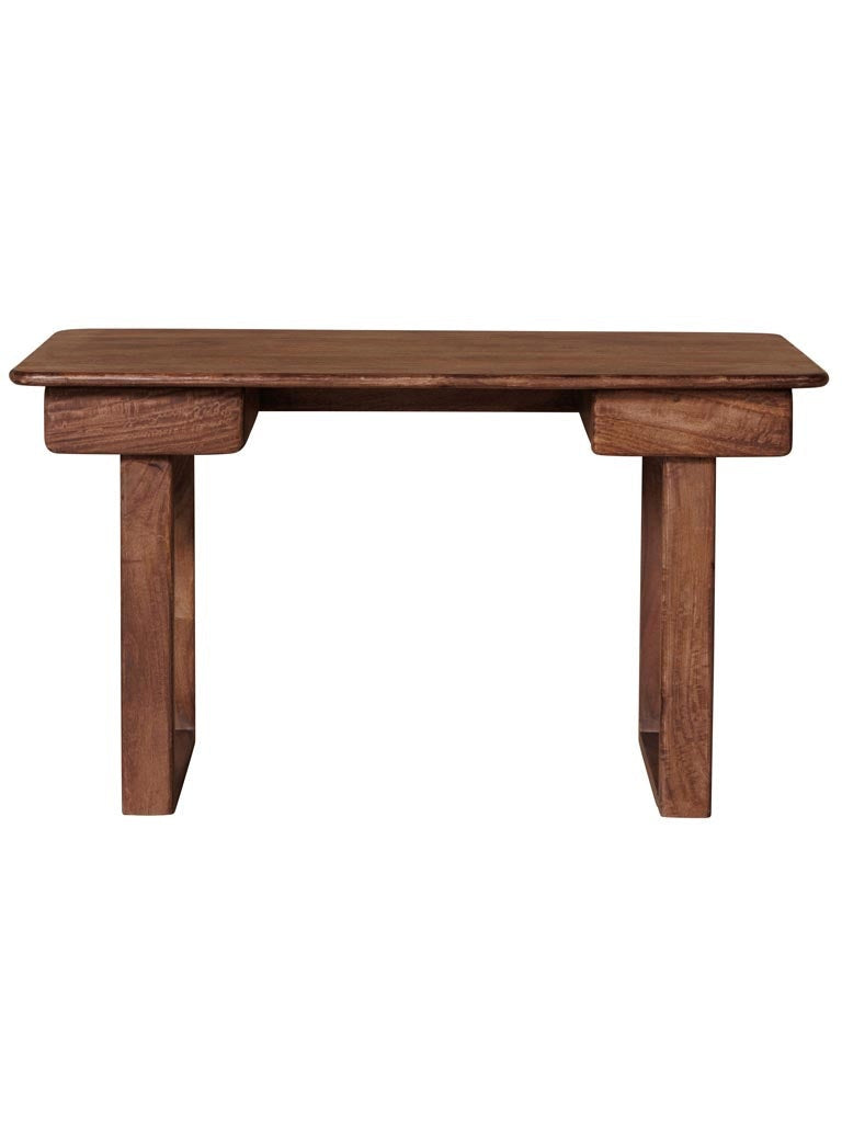 Sihora Study Desk in Mango Wood | Solid Wood | Walnut Finish | Drawer Storage | Rectangular Shape| Home & Office Use