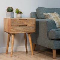 Sturdy Solid Wood Bedside Table